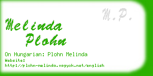 melinda plohn business card